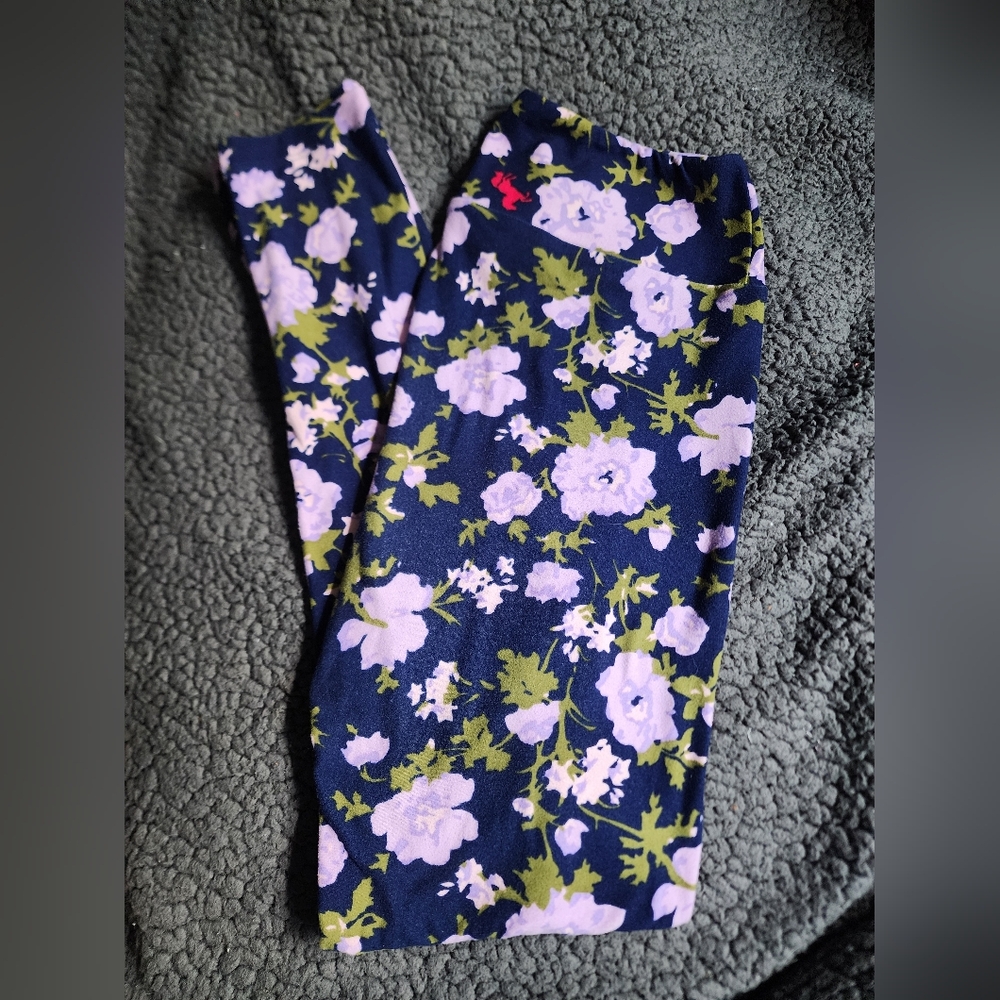 LuLuRoe Adult OS Floral Leggings